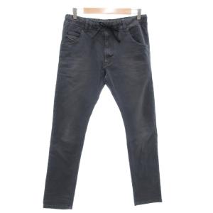 KROOLEY-NE イージーデニムパンツ ジョグジーンズ W28 ロゴ テーパード グレー /AE GY19