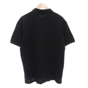 PLAY Comme des Garçons ポロシャツ 半袖 XXL ロゴ 刺繍 黒 ブラック AD2024 /AE GY19