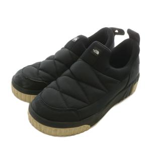 スニーカー スリッポン ナイロン ローカット ロゴ US7 24cm 黒 ブラック NS93K54A /XZ