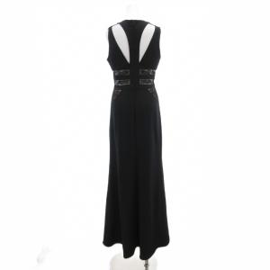 BCBGMAXAZRIA タグ付き ワンピース 2 マキシ ロング レース ノースリーブ 黒 ブラック /AE GY19