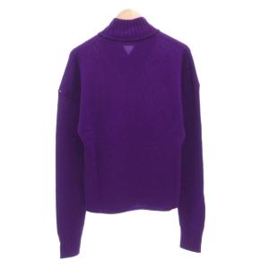 SPORTMAX CODE タグ付き ニット セーター L Vネック 長袖 ビジュー カシミヤ混 紫 パープル /AE GY19
