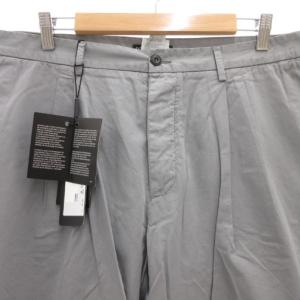DOLCE&GABBANA タグ付き パンツ テーパード ボタンフライ ツータック イタリア製 50 グレー /GV GY19