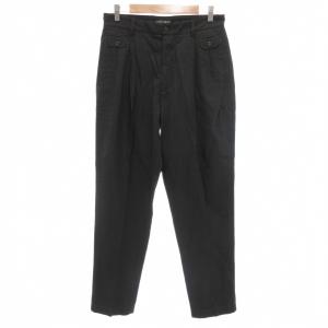 タグ付き パンツ スラックス 48 ツータック センタープレス イタリア製 ダークグレー /GV GY19