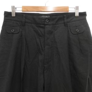 DOLCE&GABBANA タグ付き パンツ スラックス 48 ツータック センタープレス イタリア製 ダークグレー /GV GY19