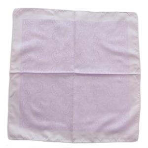 スカーフ 蝶ネクタイ 2点セット 絹 シルク ペイズリー柄 総柄 ロゴ 紫 パープル /XZ GY19