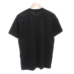 DIESEL 美品 Tシャツ XS 半袖 ワンポイントロゴ 刺繍 クルーネック 黒 ブラック /AE GY19 AA