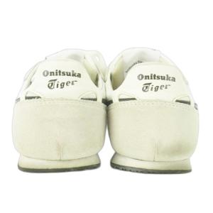 Onitsuka Tiger Serrano スニーカー ローカット レースアップ ライン ロゴ 24.5cm 白 ホワイト 1183A237