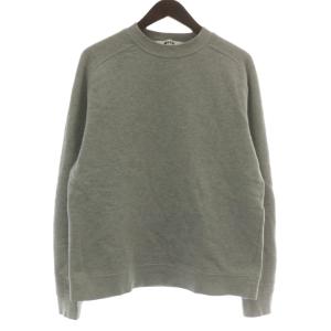 トレーナー スウェット 長袖 裏起毛 クルーネック バックロゴ プリント M グレー 2340MM72