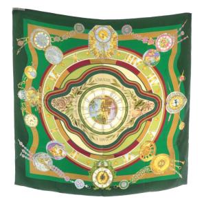 HERMES カレ90 parmi les fleurs je compte les heures 花の中で過ごす時間