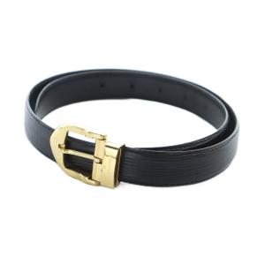 ベルト エピ サンチュール レザー ロゴ 85/34 黒 ブラック GY01 /MQ OH