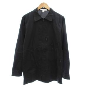 Y-3 ジャケット シャツ ジップアップ ロゴ 長袖 S 黒 ブラック /JS GY01