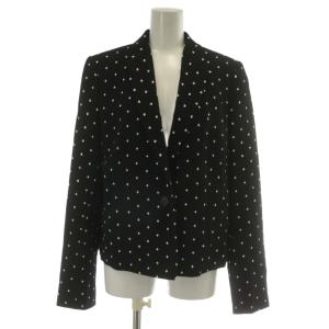 クロスプリント キャディ クロップド ブレザー テーラード ジャケット シングル 1B 総裏地 肩パッド