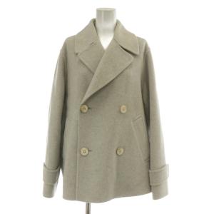 22AW ウール カシミヤ ダブルフェイス Pコート F グレー