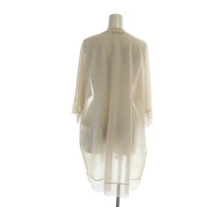 MORABITO 近年モデル カーディガン ミドル 長袖 ロゴ レース 40 白 ホワイト GY19 /MQ