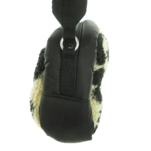 LesportSAC ショルダーバッグ ボア ナイロン 切替 レオパード ヒョウ柄 ベージュ /AO8 GY01