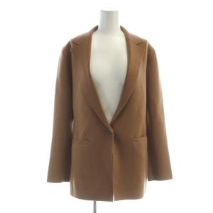 21AW 4EMPIRE WOOL ETIENNETTE ニットジャケット 長袖 シングル S 茶 ブラウン