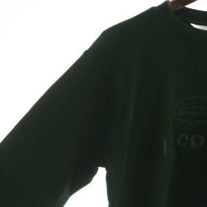 LACOSTE スウェット トレーナー 長袖 ロゴ刺繍 裏毛 M 緑 グリーン GY01 /MQ