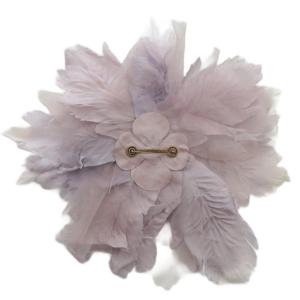 GUCCI コサージュ ブローチ 花 フラワーモチーフ 紫 パープル /XZ GY19