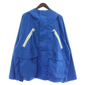 23SS アノラックパーカー コットンライク ナイロンタフタ プルオーバー ハーフジップ スタンドカラー