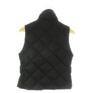 RUGBY RALPH LAUREN ダウンベスト スタンドカラー ダブルジップ 切替 カシミヤ混 S 黒 ブラック /AO10 GY12