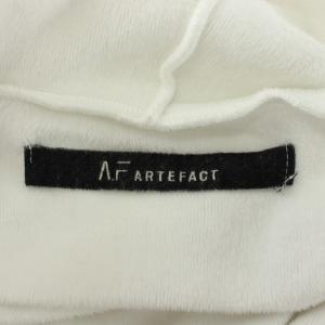 A.F homme ARTEFACT A.Fhomme AFhomme パーカー スウェット 長袖 裏起毛 プルオーバー 変形 1 白 ホワイト /XZ GY12
