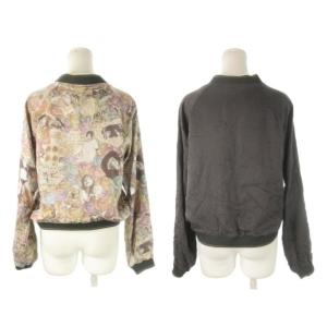 HYSTERIC GLAMOUR COURTNEY LOVE リバーシブルブルゾン ジャンパー F ピンク ベージュ チャコール グレー