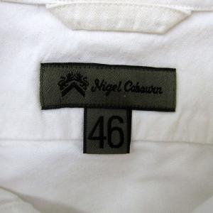 Nigel Cabourn BRITISH OFFICERS SHIRT オックスフォードシャツ カジュアルシャツ 長袖 無地 46