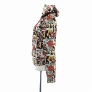 HYSTERIC GLAMOUR ジャケット パーカー ミドル丈 長袖 アメコミ F マルチカラー グレー 0113CF08 /HO32