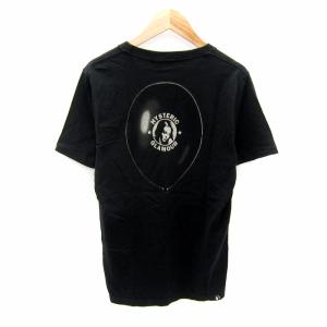 HYSTERIC GLAMOUR RABBITTシャツ カットソー 半袖 ラウンドネック プリント ロゴ S 黒 ブラック 0251CT19
