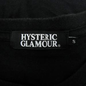 HYSTERIC GLAMOUR RABBITTシャツ カットソー 半袖 ラウンドネック プリント ロゴ S 黒 ブラック 0251CT19