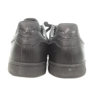 adidas STAN SMITH スニーカー レザー 27.5cm 黒 ブラック ローカット レースアップ スリーストライプス