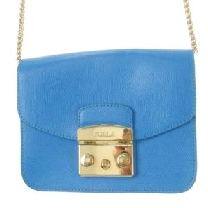 METROPOLIS MINI ショルダーバッグ クロスボディ ポシェット レザー 革 ロゴ刻印 ロック金具