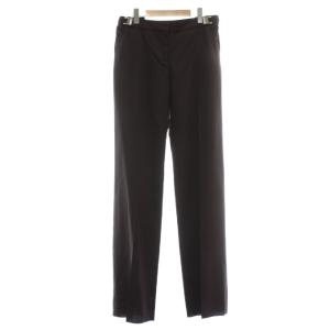 パンツ スラックス ウール モヘヤ混 ストレート サイドバックル ジップフライ 40 ボルドー 1665