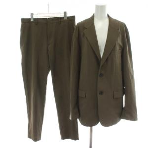 24SS セットアップ テーラードジャケット パンツ シングル 2B L ブラウン EVALET ストレッチ