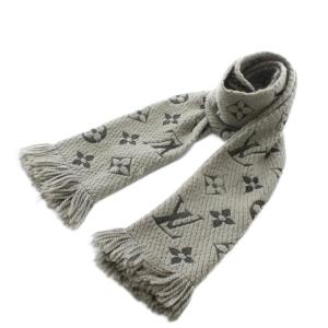 エシャルプ ロゴマニア マフラー モノグラム グリペルル グレー