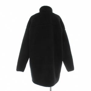 THE NORTH FACE フリースジャケット ハーフジップ プルオーバー エルボーパッチ ロゴ オーバーサイズ M 黒 ブラック