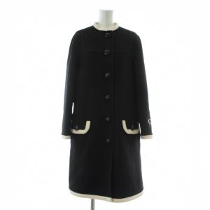 QUELLE QU'EN SOIT LA SAISON コート メリノウール ミドル バイカラー