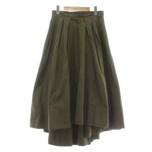 TUCK VOLUME SKIRT フレアスカート ロング 02 M カーキ MB171-6715 /XZ