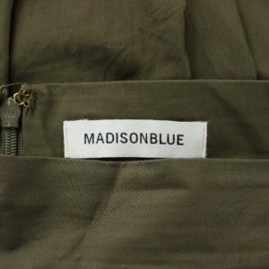 MADISONBLUE TUCK VOLUME SKIRT フレアスカート ロング 02 M カーキ MB171-6715 /XZ