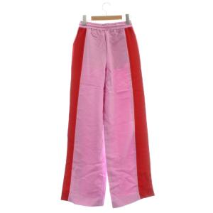 BURBERRY LONDON イングランド ENGLAND ワイドパンツ スウェット イージー サイドライン バイカラー 34 S ピンク