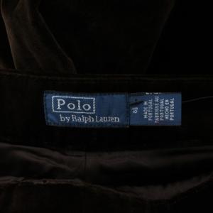 Polo by Ralph Lauren 近年モデル Stretch-Cotton Velvet Wide-Leg ベロアパンツ ワイド ジップフライ