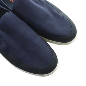 PRADA SPORT スリッポン シューズ 靴 ロゴ 8 27cm 紺 ネイビー GY19 /MQ OH