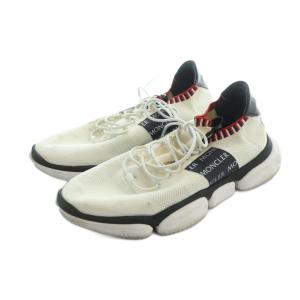 MONCLER THE BUBBLE SNEAKER スニーカー シューズ 靴 メッシュ ロゴ 43 28cm 白 ホワイト