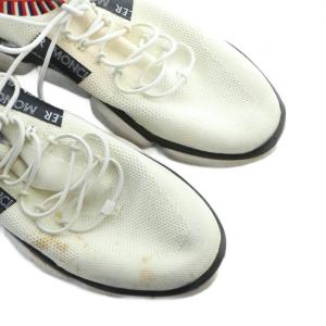 MONCLER THE BUBBLE SNEAKER スニーカー シューズ 靴 メッシュ ロゴ 43 28cm 白 ホワイト
