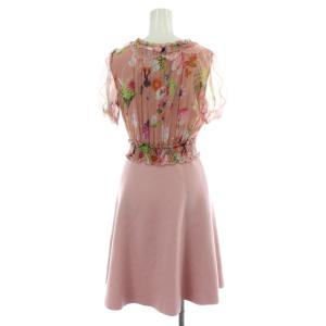 Blumarine ワンピース シルク 38 ピンク 花柄 WR0261104