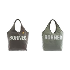 BORNEO チャリティーバッグトートバッグ リバーシブル キャンバス ナイロン ロゴ 刺繍 プリント