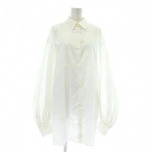 23SS Volume Sleeve シャツ ブラウス 長袖 白 ホワイト /XZ GY19