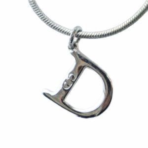 ネックレス アクセサリー ペンダント CDロゴ スネークチェーン シルバー色 GY19 /MQ OH