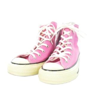 CONVERSE ALL STAR US AGEDCOLORS HI ハイカットスニーカー キャンバス 24.5cm ピンク