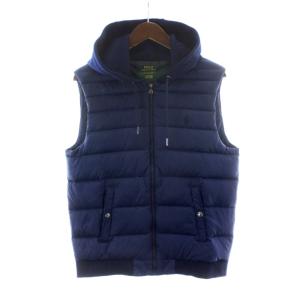 フーディーダウンベスト S ネイビー 紺色 フード付き 710760726001 /PP GY03